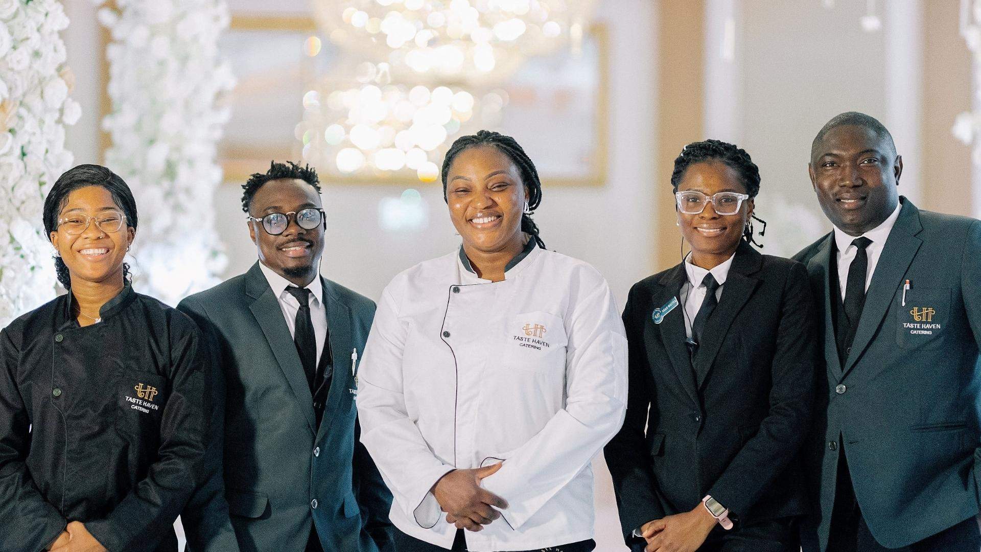 Meet the wonderful team at our recommended African-Caribbean caterer, an Afro-Caribbean catering partner of Russets Weddings