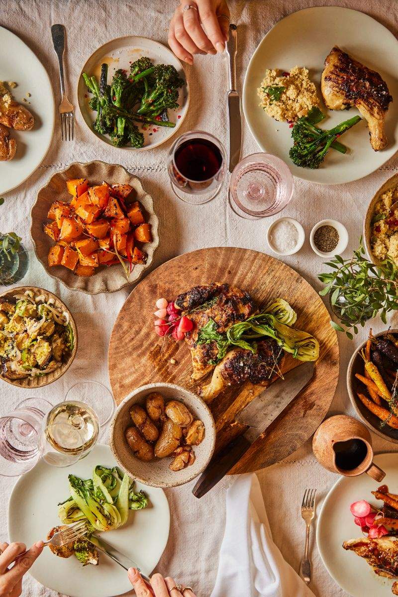 A selection of feasting mains included in the our recommended caterers & Russets all-inclusive wedding package