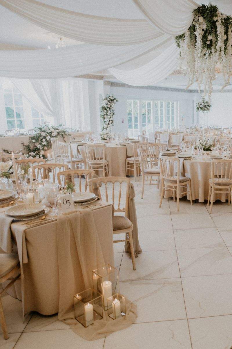 A beuaiful setup for a Muslim wedding Walima at Russets in Surrey.